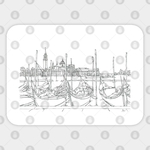 Venice Sticker by valery in the gallery